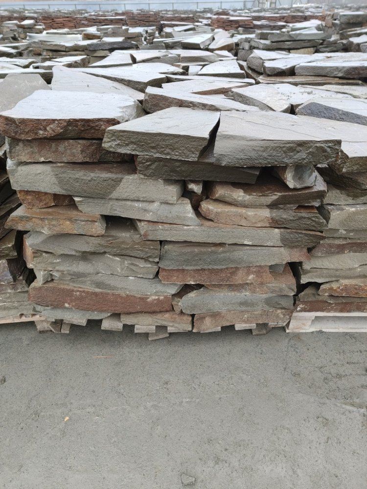 Плитняк песчаник серо-зелёный для мощения 60-65 мм купить в Тамбовской области