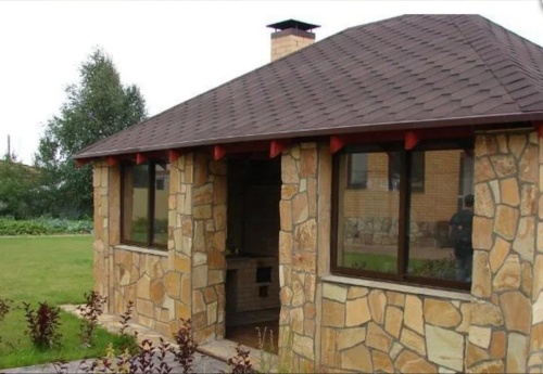 Плитняк златолит жёлтый золотистый для фасада 1,5-3см купить в Тамбовской области