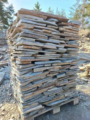 Плитняк златолит серебристый для цоколя, отмостки купить в Тамбовской области